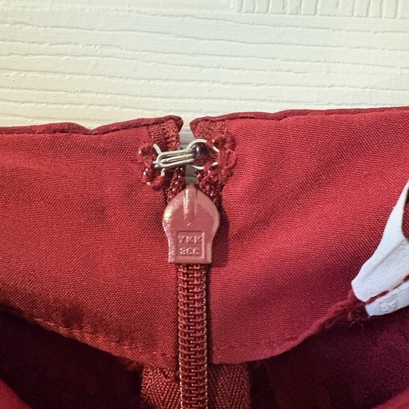 Women's Burgundy Maternity Dress - The Nines by Hatch - Picture 4 of 5